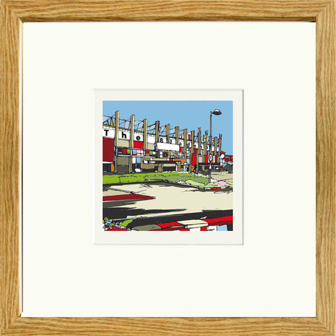 Print of Sheffield United's Bramall Lane Framed in Oak image of
