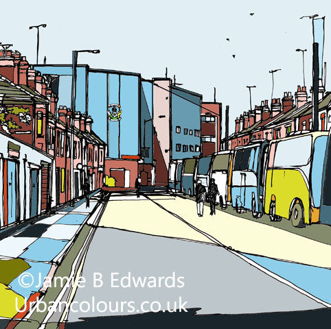 Print of Coventry City's Highfield Road image of