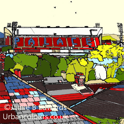 Crystal Palace FC's Selhurst Park Print image of
