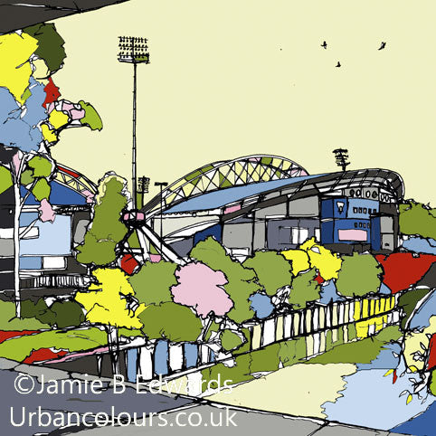Print of Huddersfield Town's John Smiths Stadium image of