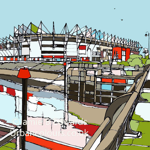 Print of Middlesbrough FC's Riverside Stadium image of 