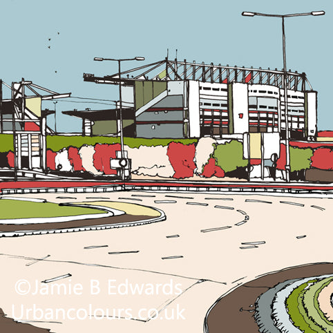 Stoke City FC's Britannia Stadium Print image of