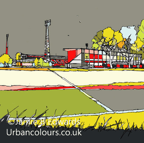 Print of Swindon Town's County Ground image of