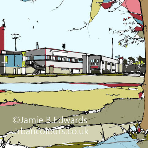 Print of Scunthorpe United FC's Glanford Park image of