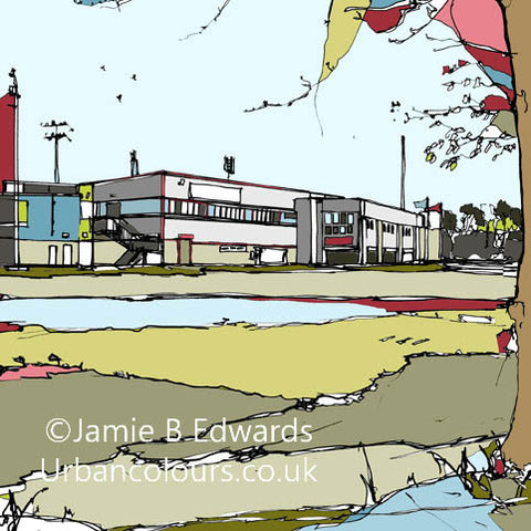 Print of Scunthorpe United FC's Glanford Park image of